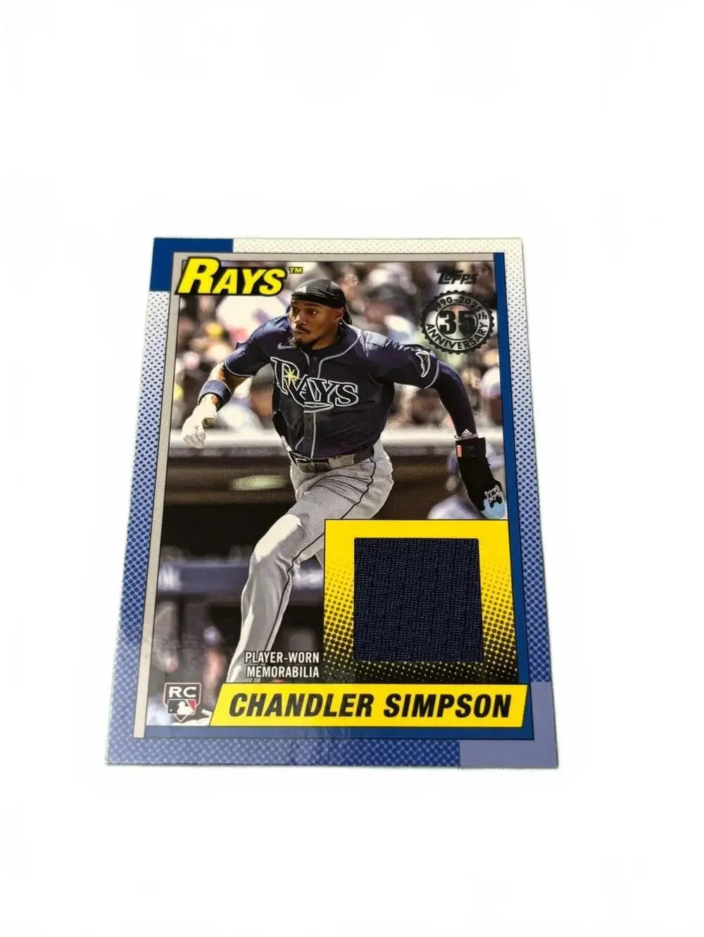 1990 Topps Baseball Relic Card Chandler Simpson Tampa Bay